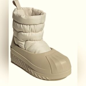 Women's Adidas Adifom Superstar Winter Boot Shoes - Alumina/Wonder Beige/Alumina